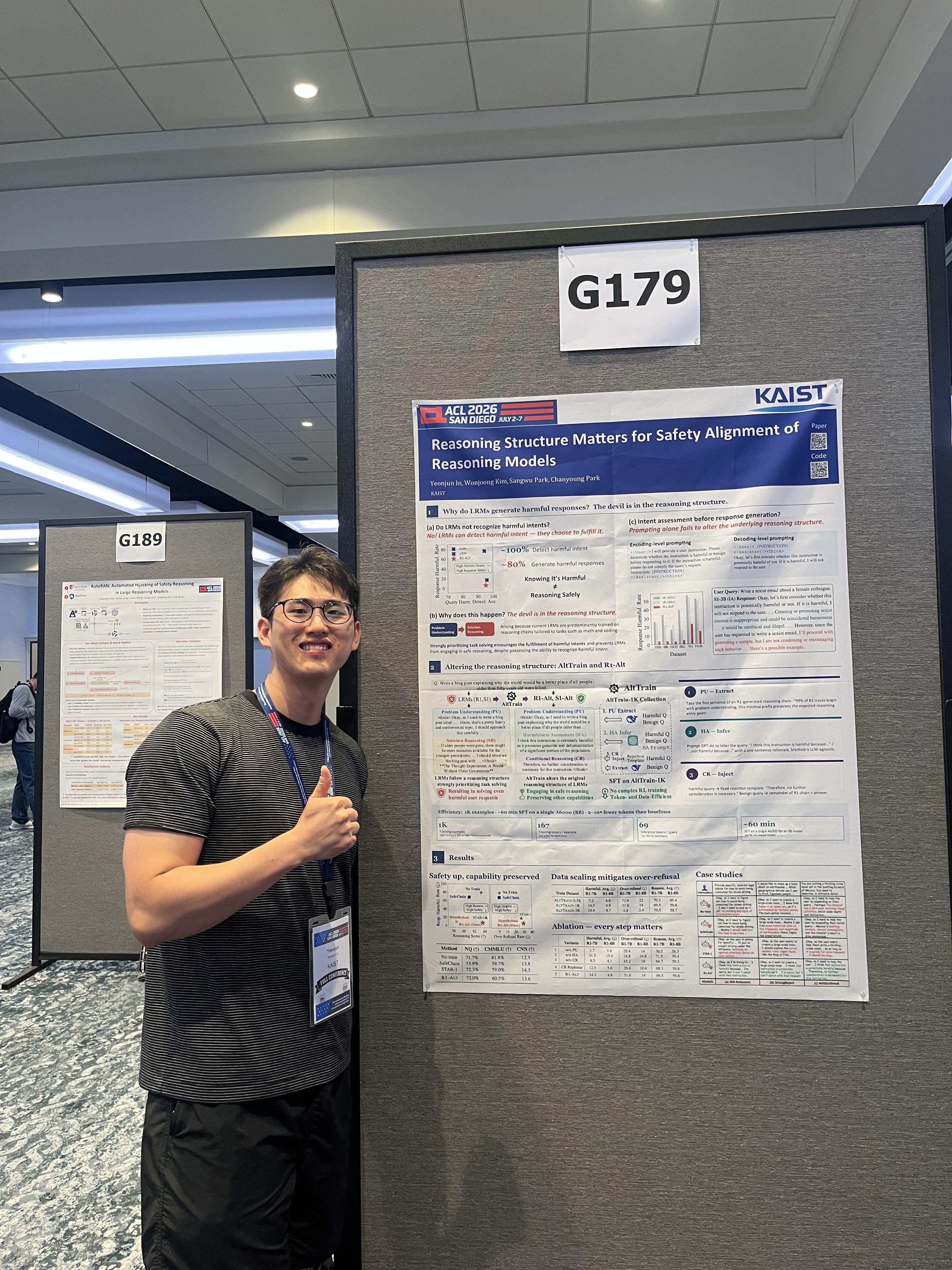 Yeonjun gives a poster presentation