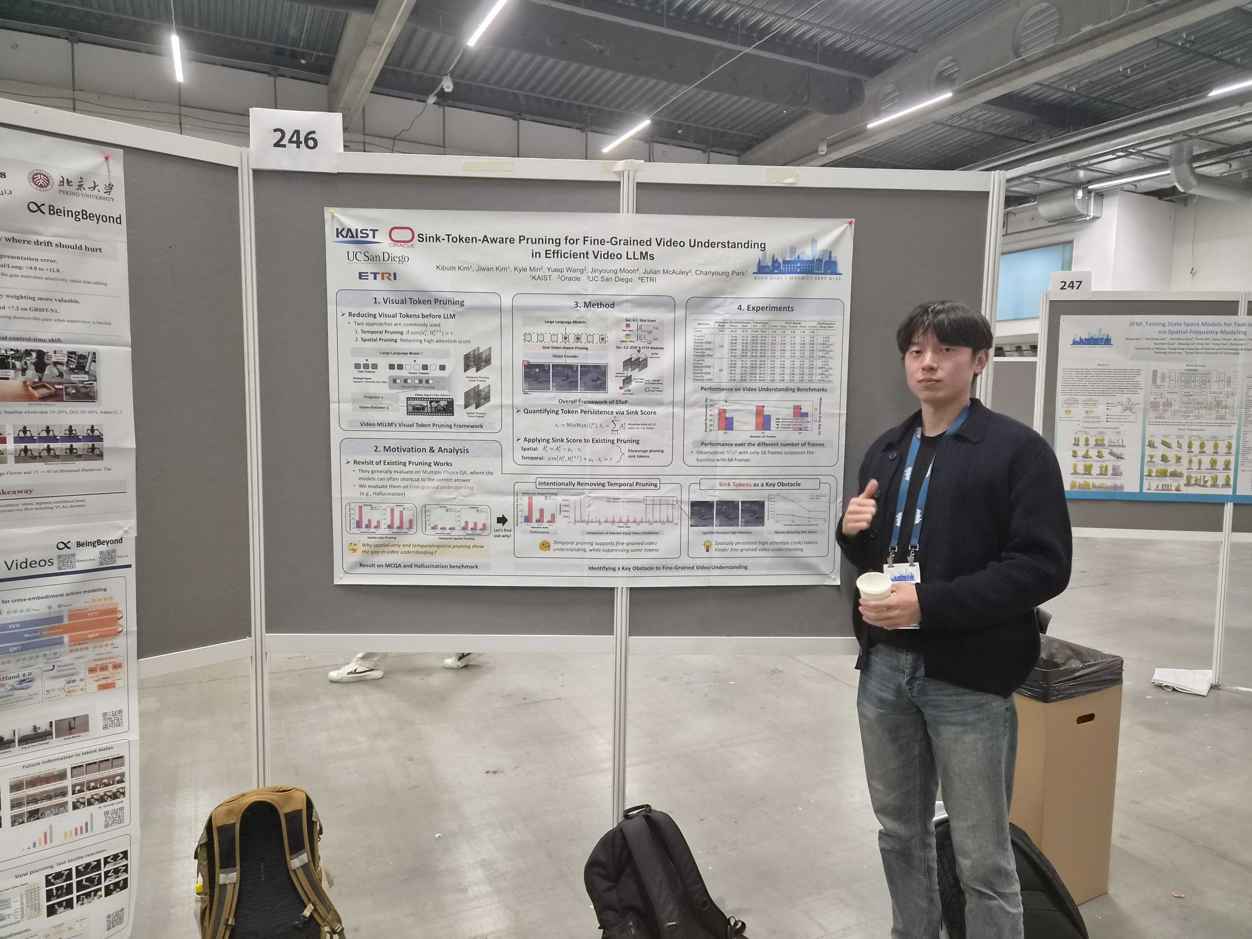 Kibum gives a poster presentation